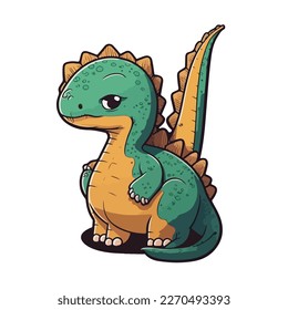 cute and adorable dinosaur cartoon