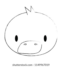 cute and adorable duck character