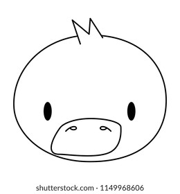cute and adorable duck character