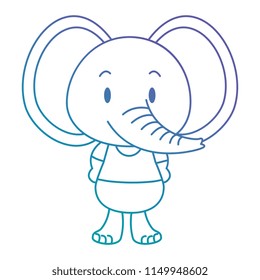 cute and adorable elephant character