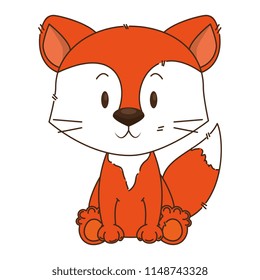 cute and adorable fox character