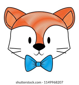 cute and adorable fox character