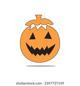 Cute and adorable ghost caricature
