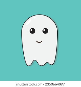 Cute and adorable ghost cartoon