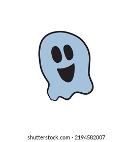 Cute adorable ghost element design. halloween days