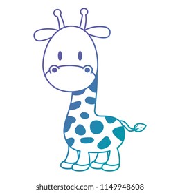 cute and adorable giraffe character