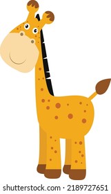 Cute and adorable giraffe design. Mammal with a long neck from Africa. Suitable for Illustration, characters, vectors, cartoons, backgrounds, wallpapers