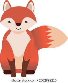 A cute, adorable, happy fox