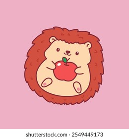 Cute and Adorable Hedgehog Character Illustration