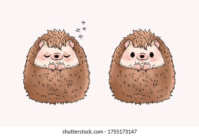 Ilustración De Un Vector De Cuidados Y Adorables.