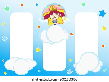 cute and adorable list design vector for girls