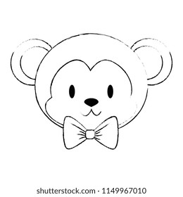 cute and adorable monkey character
