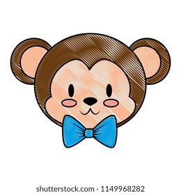 cute and adorable monkey character