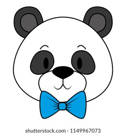 cute and adorable panda bear character
