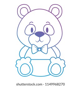 cute and adorable panda bear character