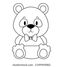 cute and adorable panda bear character