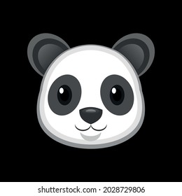 cute and adorable panda cub illustration vector design
