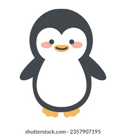 cute adorable penguin cartoon icon