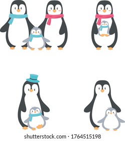 cute and adorable penguins family is perfect for family needs like business and can be printed on mug.