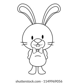 cute and adorable rabbit character
