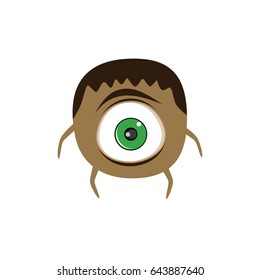 brown cartoon monster