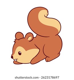 Cute and adorable squirrel illustration