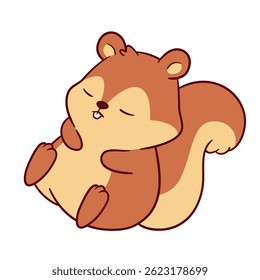 Cute and adorable squirrel illustration