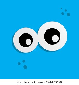 cute adorable ugly scary funny mascot monster eye vector art