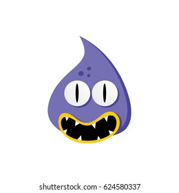 cute adorable ugly scary funny mascot monster eye vector art