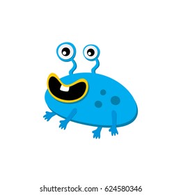 cute adorable ugly scary funny mascot monster eye vector art