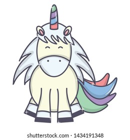 cute adorable unicorn fairy character
