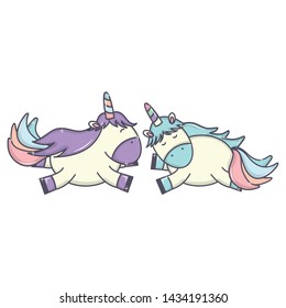 cute adorable unicorns fairy characters