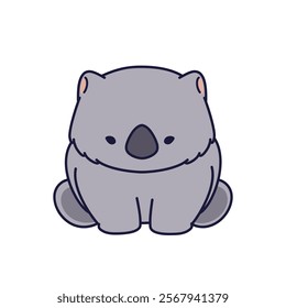 Cute and adorable Wombat characters doing funny activities