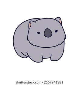 Cute and adorable Wombat characters doing funny activities