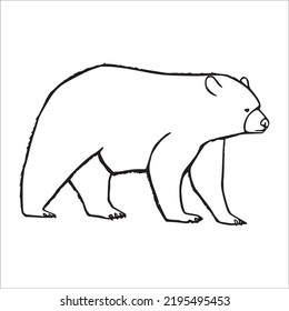 cute adult Unique and Creative Bear line art,Bear vector art,Bear line drawing,Bear illustrations With coloring book pages