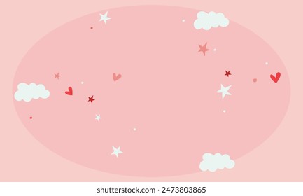 Cute aesthetic abstract background banner.