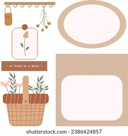 Cute Aesthetic Cottagecore hygge memo stickers