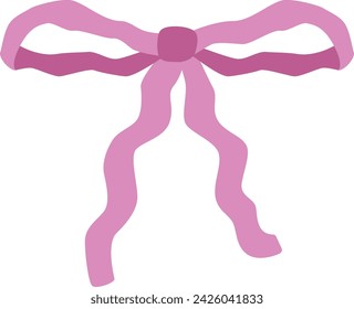 Cute Aesthetic Pink Bow Dainty