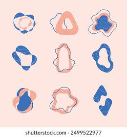 Cute Aesthetic Random Shape Boho Minimalist