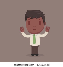 Cute afro american man