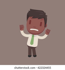 Cute afro american man