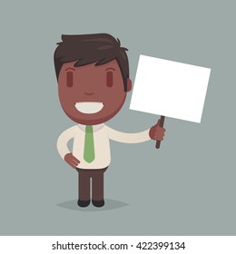 Cute afro american man