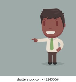 Cute afro american man