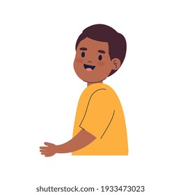 süßer Afro-Junge-Charakter