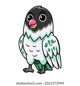 Cute agapornis malta lovebird cartoon