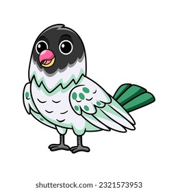 Cute agapornis malta lovebird cartoon