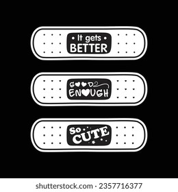 Cute Aid Band Plaster Medical. Vector illustration