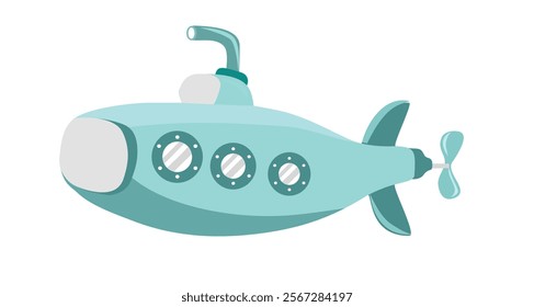 Cute aircraft submarine illustration. Submarine illustration. Aircraft submarine. Submarine illustration. Torpedo. Underseas boat. Submersible. Ship. Warship. U boat.