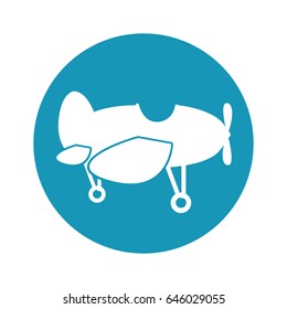 cute airplane flying icon