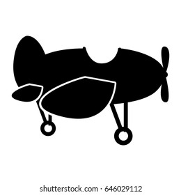 cute airplane flying icon